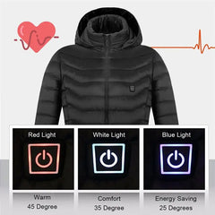 Men's Fleece Waterproof Winter Heated Jackets Buyers Bargain Club