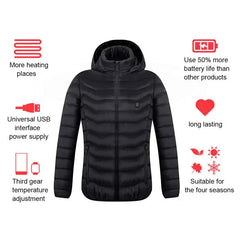 Men's Fleece Waterproof Winter Heated Jackets Buyers Bargain Club