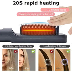 Multifunction Electric Hair Straightening Comb Buyers Bargain Club