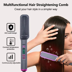 Multifunction Electric Hair Straightening Comb Buyers Bargain Club