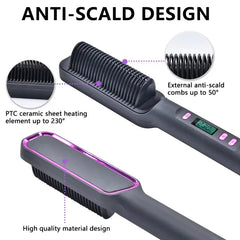 Multifunction Electric Hair Straightening Comb Buyers Bargain Club