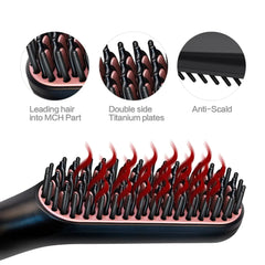 Multifunctional Hair Comb Brush Beard Straightener Buyers Bargain Club