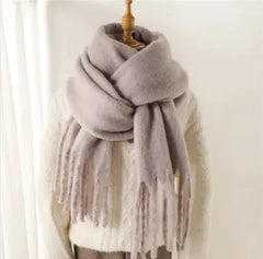 Mohair All-Matching Winter Fringe Scarf Buyers Bargain Club