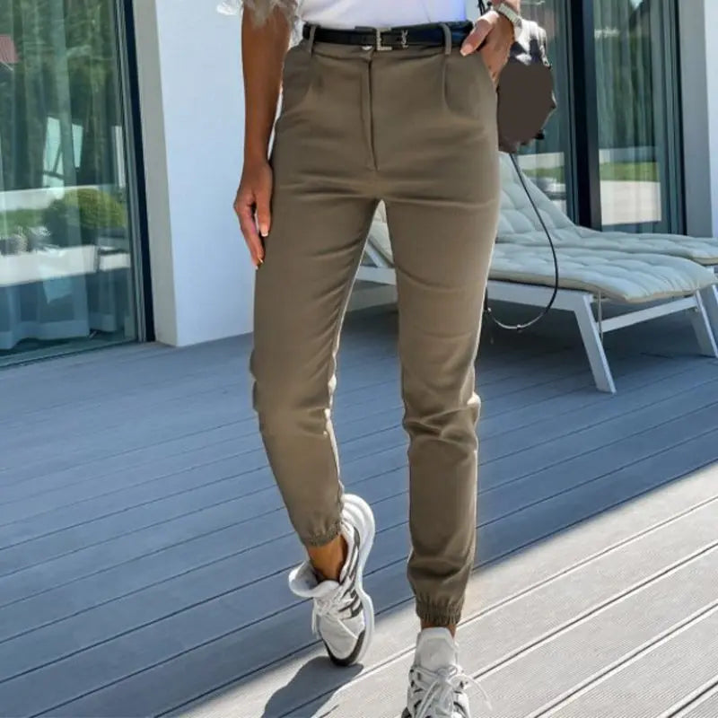 Pencil Harem Skinny Women's Pants Solid Elastic Waist, Women Pant,  Autumn Fashion Trousers For Female Doba