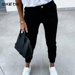 Pencil Harem Skinny Women's Pants Solid Elastic Waist, Women Pant,  Autumn Fashion Trousers For Female Doba
