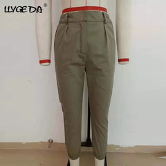 Pencil Harem Skinny Women's Pants Solid Elastic Waist, Women Pant,  Autumn Fashion Trousers For Female Doba