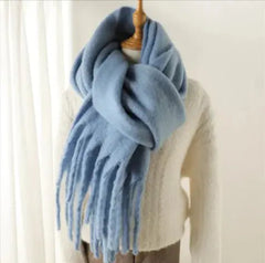 Mohair All-Matching Winter Fringe Scarf Buyers Bargain Club