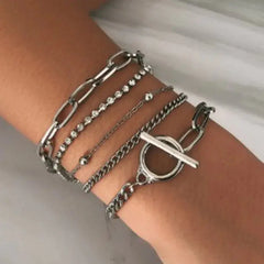 Glossy Chain Bracelet Set Buyers Bargain Club