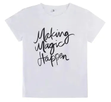 Summer Women T-shirt Printed Magic Letters Buyers Bargain Club