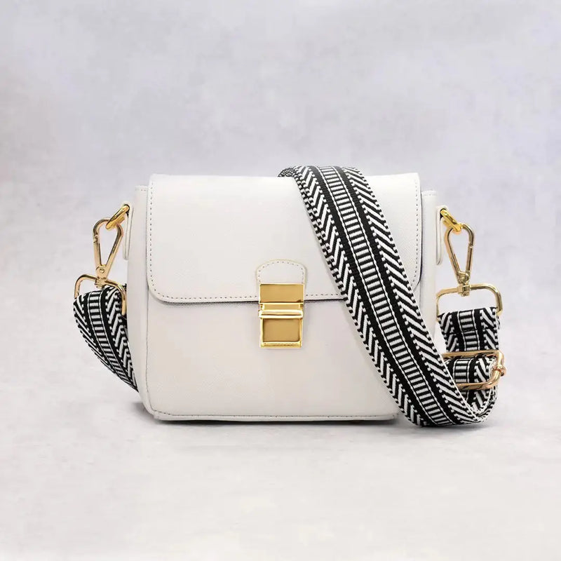 Tiny Leather Handbag -White (Option 2) Buyers Bargain Club