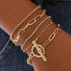 Glossy Chain Bracelet Set Buyers Bargain Club