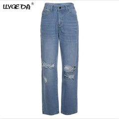 Women's  Baggy Jeans Woman High Waist ,Wide-leg Pants For Women , Casual Streetwear, Jean Denim Trousers Doba