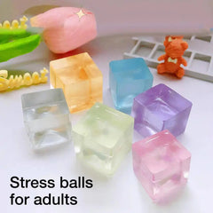 Transparent Cube Stress Relief Buyers Bargain Club