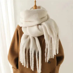 Mohair All-Matching Winter Fringe Scarf Buyers Bargain Club