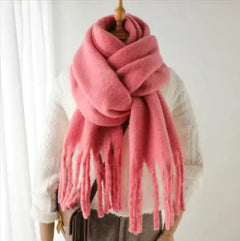 Mohair All-Matching Winter Fringe Scarf Buyers Bargain Club