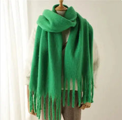 Mohair All-Matching Winter Fringe Scarf Buyers Bargain Club