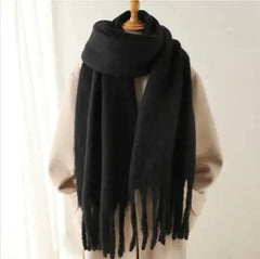 Mohair All-Matching Winter Fringe Scarf Buyers Bargain Club