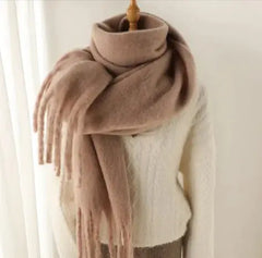 Mohair All-Matching Winter Fringe Scarf Buyers Bargain Club