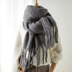 Mohair All-Matching Winter Fringe Scarf Buyers Bargain Club